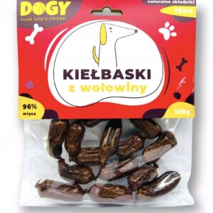 DOGY Kiełbaski z Wołowiny 100g