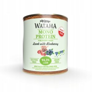 WATAHA Jagnięcina z Borówką 800g dla szczeniąt