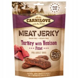 Carnilove Jerky Indyk Jeleń 100g