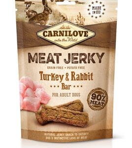 Carnilove Jerky Indyk Królik Bar 100g