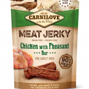 Carnilove Jerky Kurczak Bażant 100g