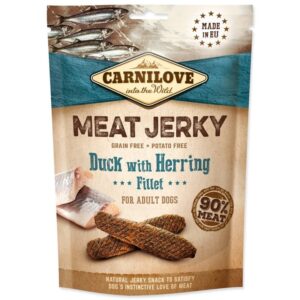 Carnilove Jerky Kaczka Śledź 100g