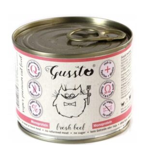 Gussto Cat Świeża Wołowina 200g