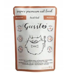 Gussto Cat Świeża Wołowina 85g