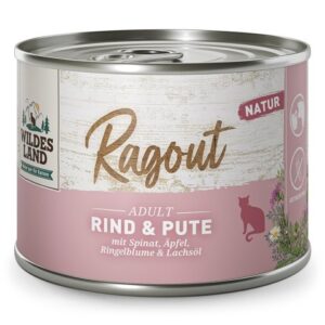 WILDES LAND CAT Ragout Wołowina z Indykiem 180g
