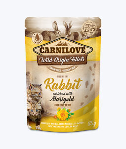 Carnilove Kitten Królik i Nagietek 85g