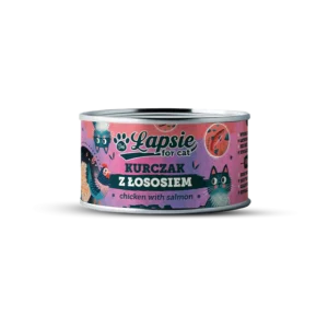 DAJ ŁAPSIE FOR CAT Kurczak z Łososiem 80g