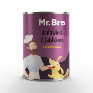 Mr. Bro Pies Wołowina Jabłko 400g